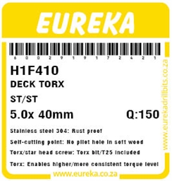 H1F410 - Decking Screw ST/ST Torx -H1F410_label_T